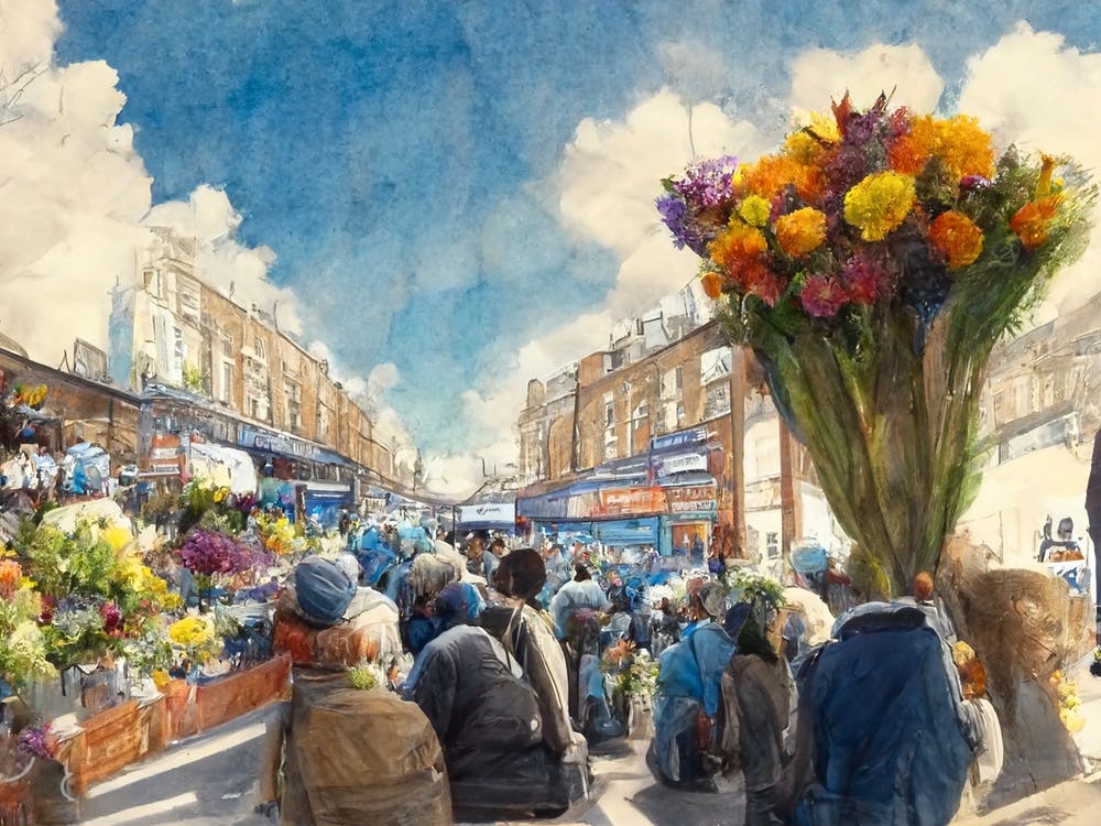 Columbia Road Flower Market Summer