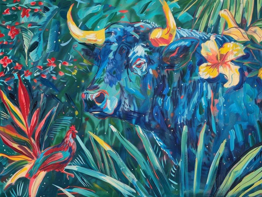 Blue Bull In The Jungle