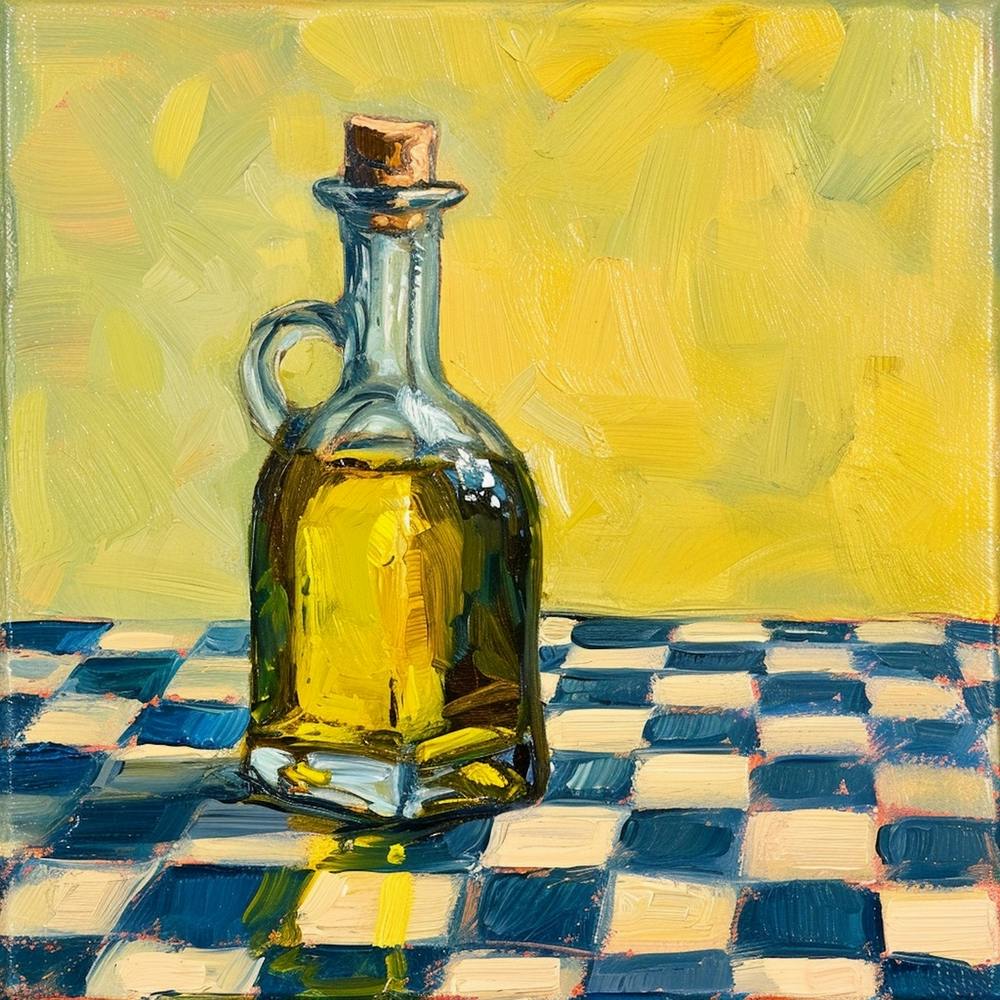 Olive Oil Pastel Checkerboard Background 1