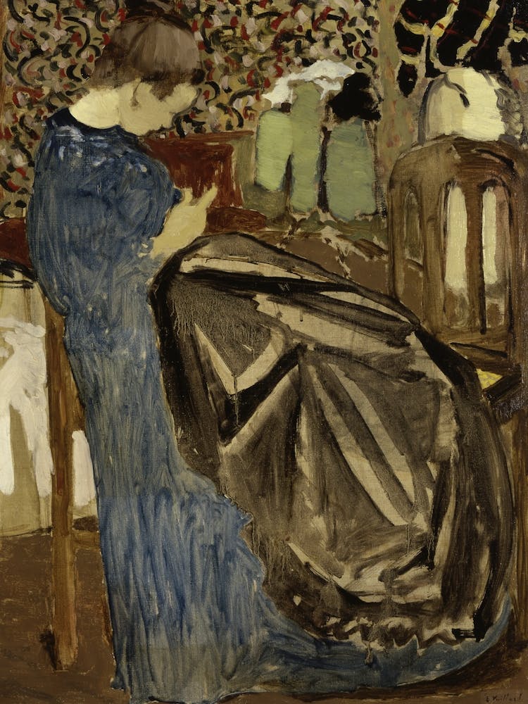 A Seamstress (1892) Painting In High Resolution By Edouard Vuillard