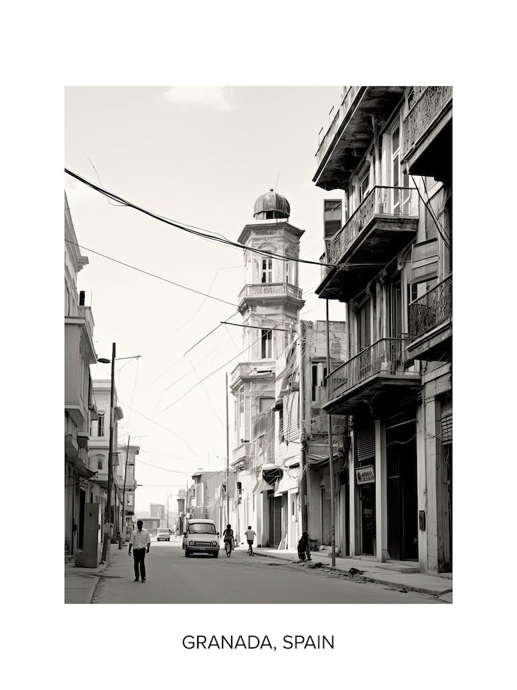 Poster Of Izmir, Turkey, Photography In Black And White 3
