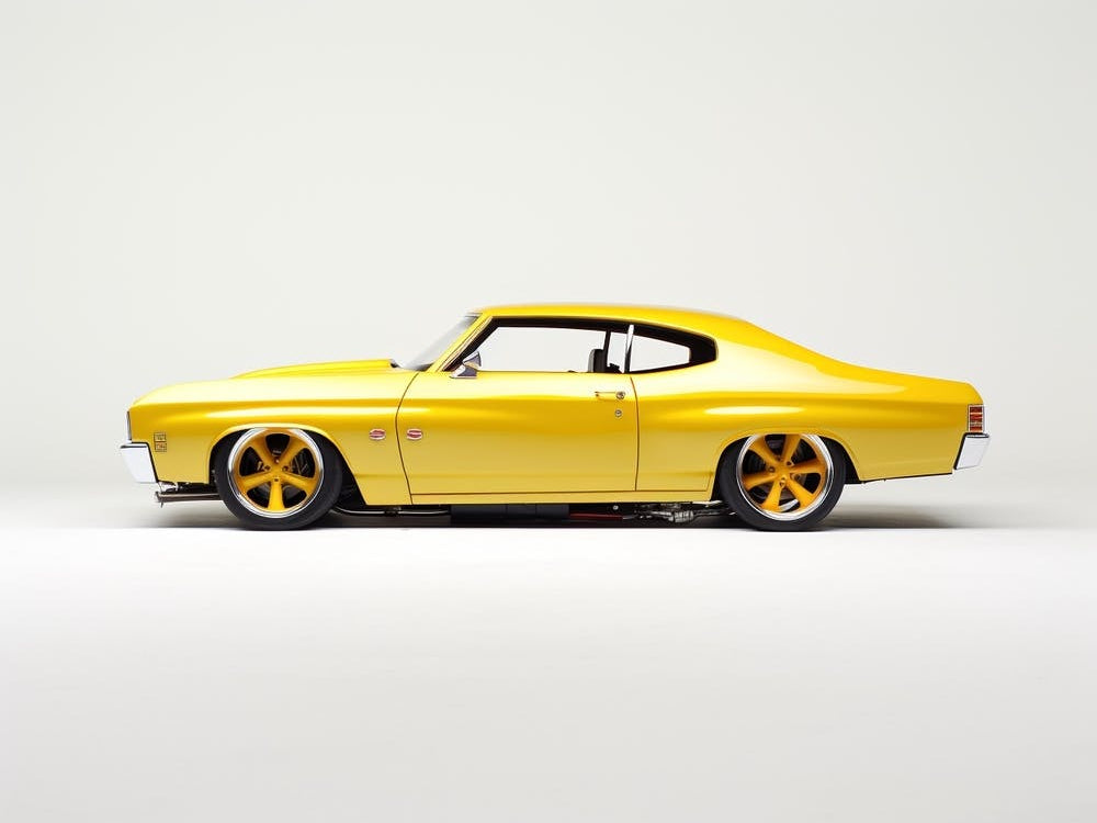 Toy Car 70 Chevelle Ss Yellow 2