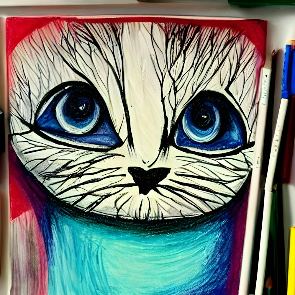 An acrylic kitty;)