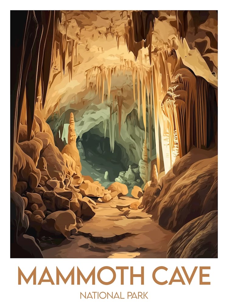 Reiseplakat Mammoth Cave National Park