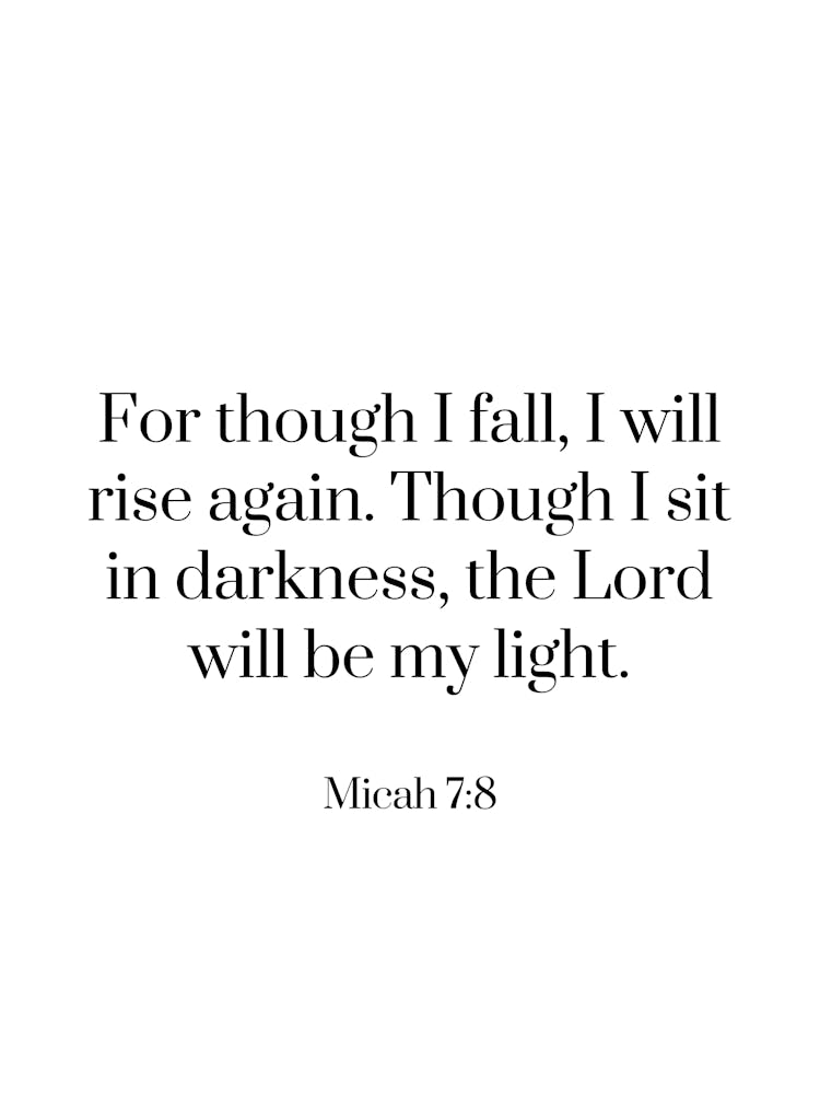 Micah 7:8 quote