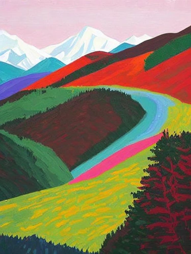 Denali National Park And Preserve 1 United States Of America Abstract Colourful