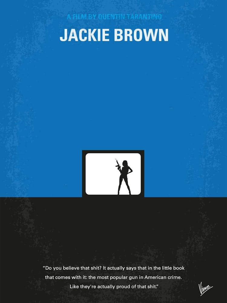No044 My Jackie Brown Minimal Movie Poster