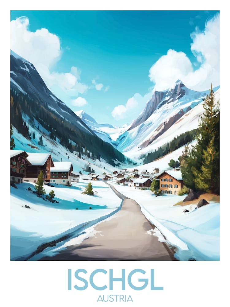 Affiche de voyage Ischgl