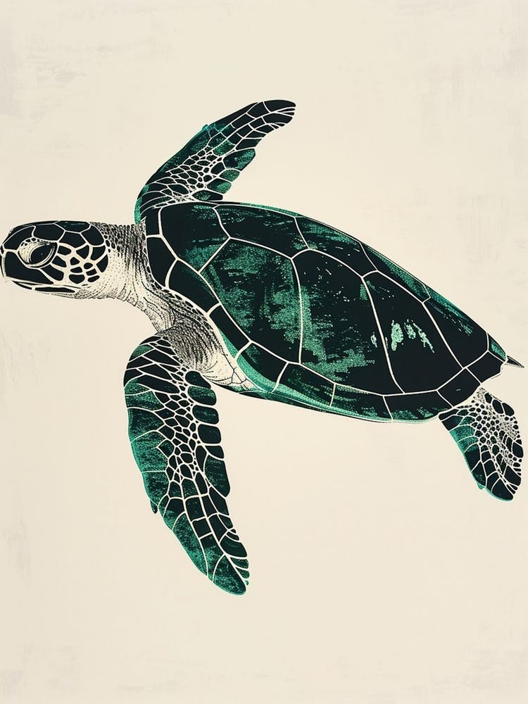 Minimalist Sea Turtle 2