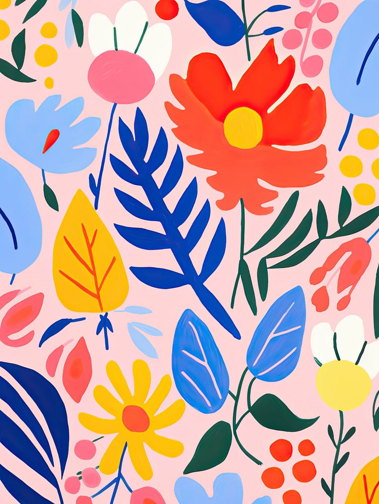 Blooms Of Harmony; Henri Matisse'S Inspired Colorful Flower Market