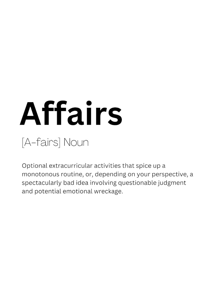 Affairs Definition Meaning
