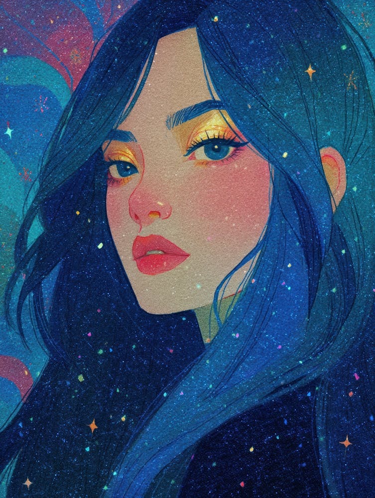 Girl With Blue Hair 26