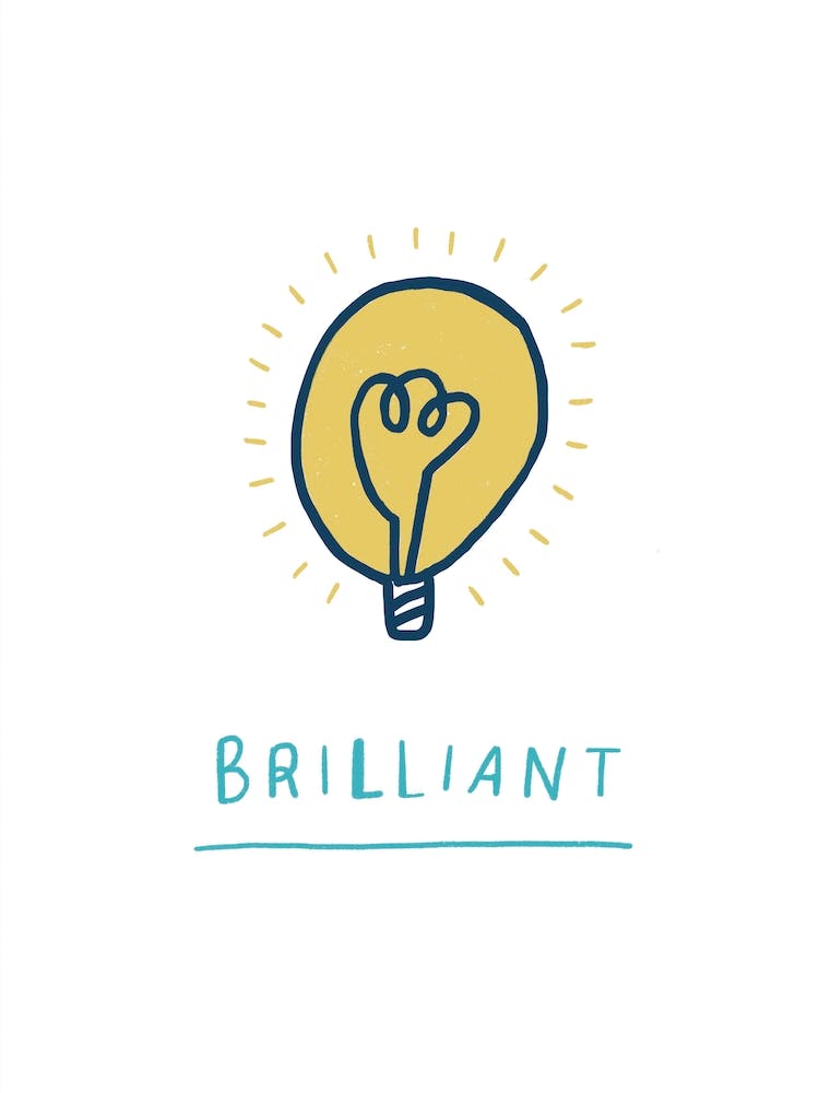 Brilliant lightbulb