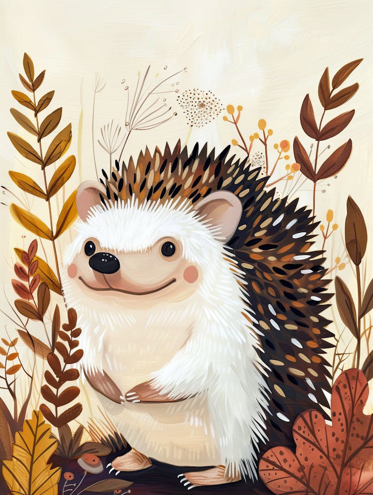 Nature Cute Hedgehog Children Prints & Kids Posters