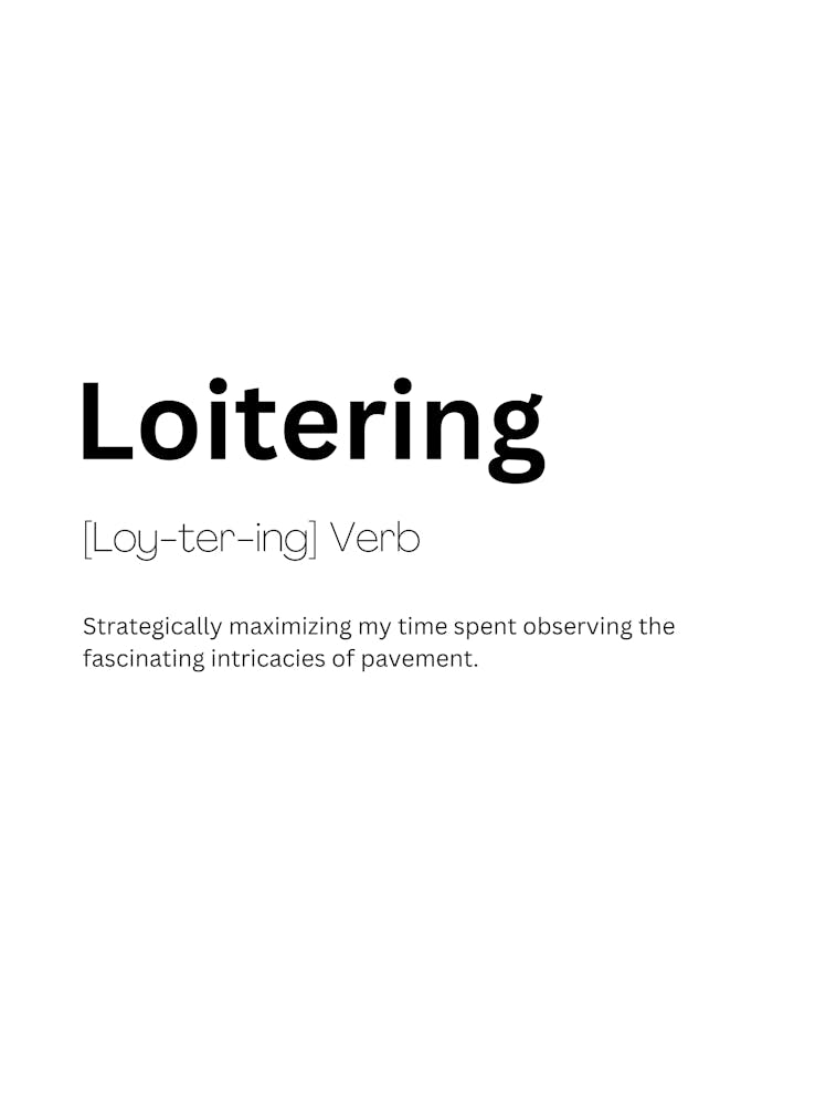Loitering Definition Meaning