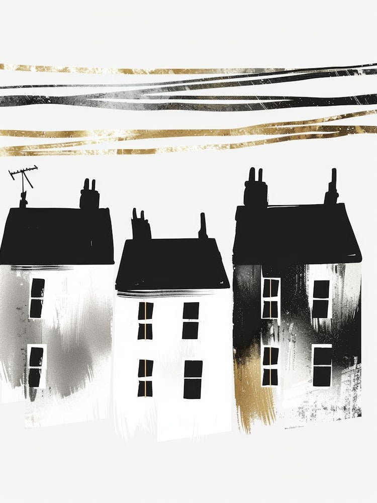 Houses Canvas Print