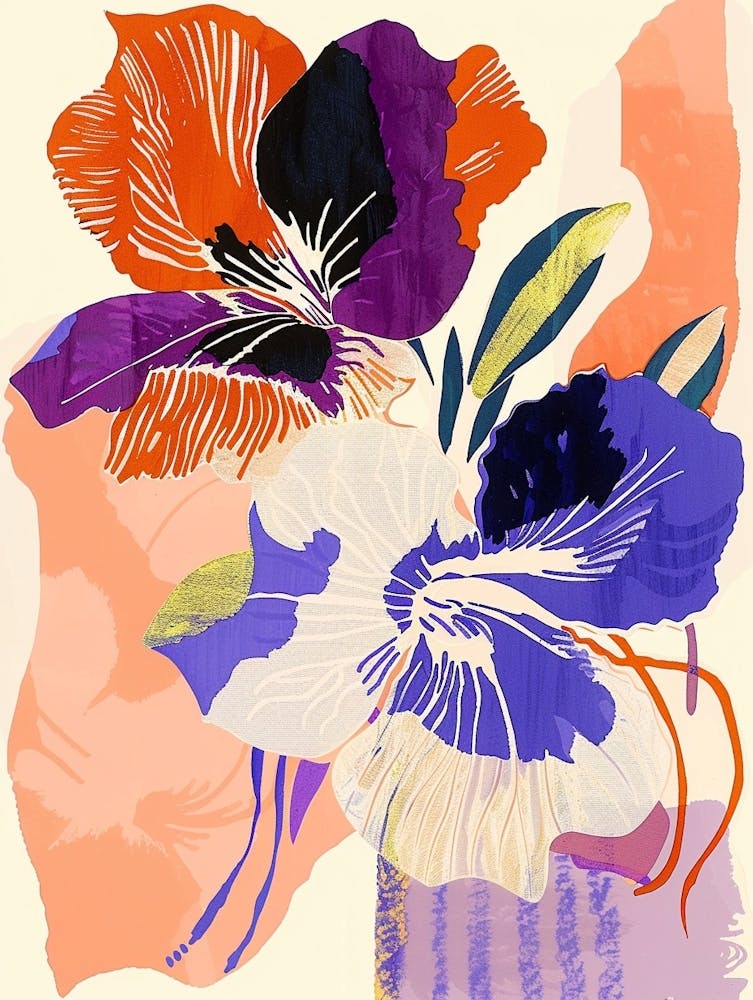 Colourful Flower Illustration Petunia 4
