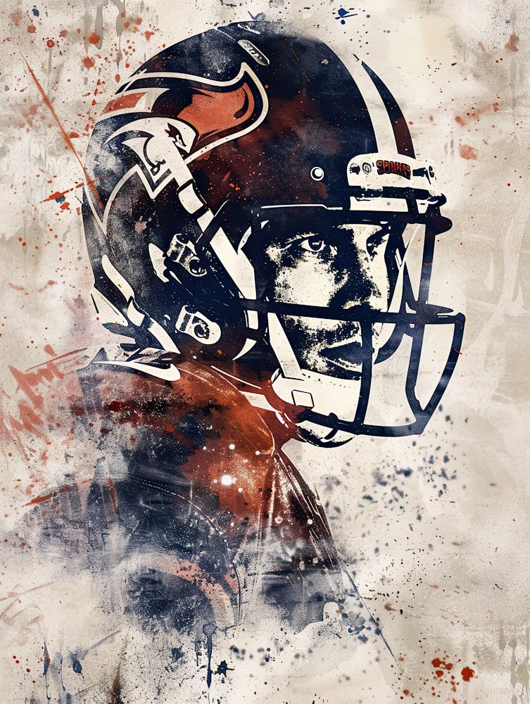 American Football Player Vintag Poster 6