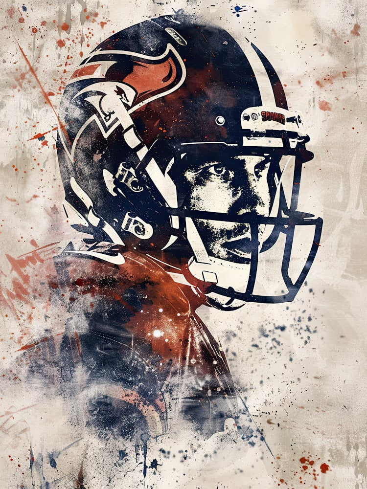 American Football Player Vintag Poster 6