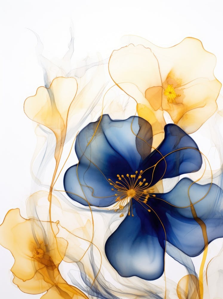 Blue And Yellow Flowers