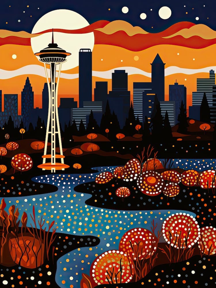 Vancouver, Illustration In The Style Of Pop Art 3