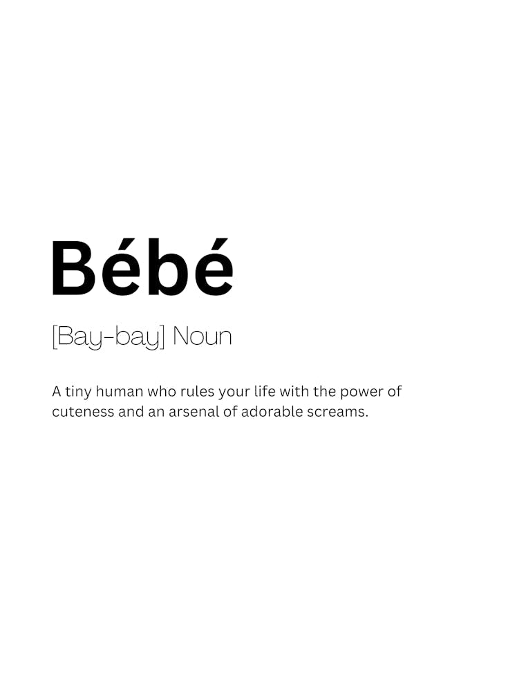 Bébé Definition Meaning 1
