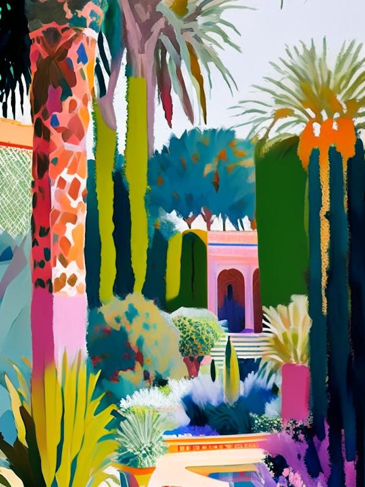 Marrakech Botanical Garden, Morocco Abstract Still Life