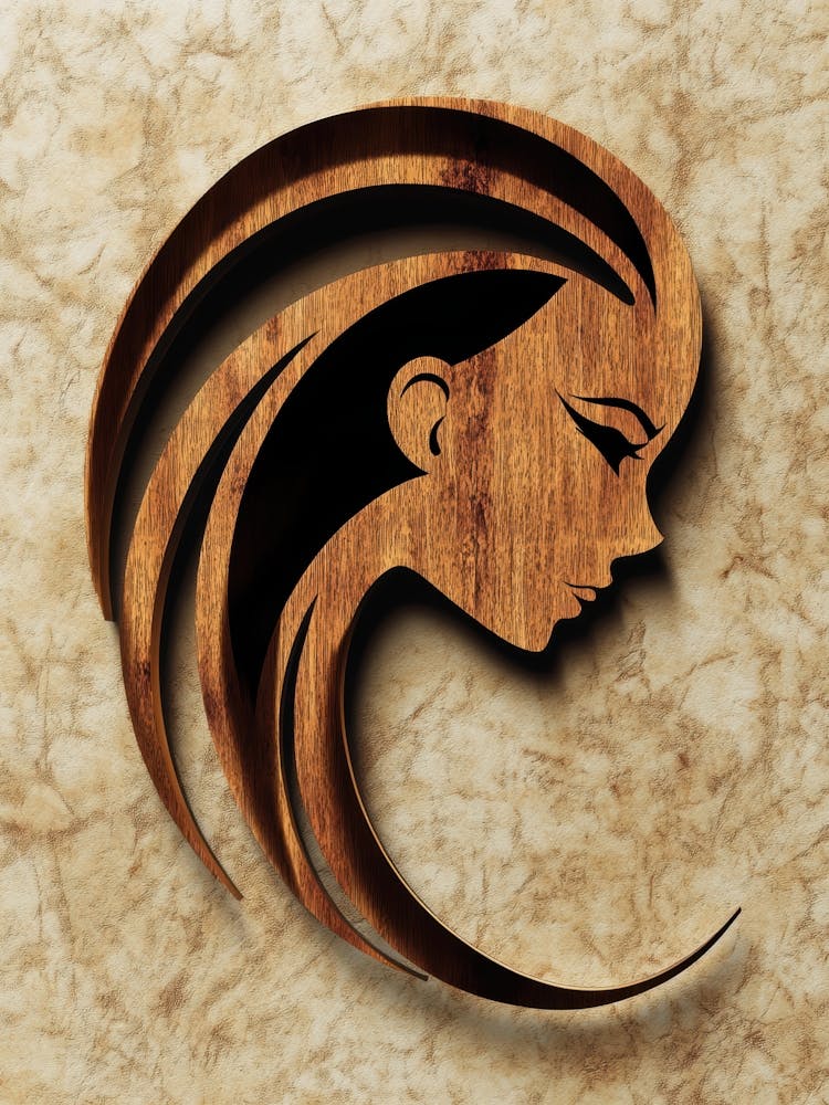 Wood Carving Of A Woman