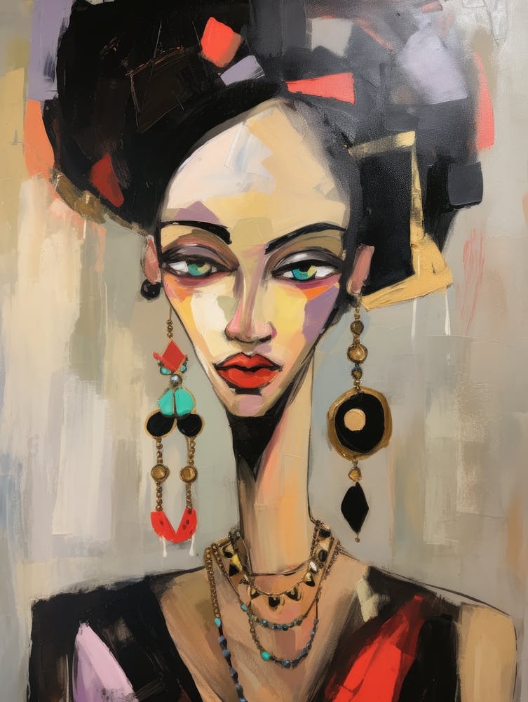 African Woman With Earrings