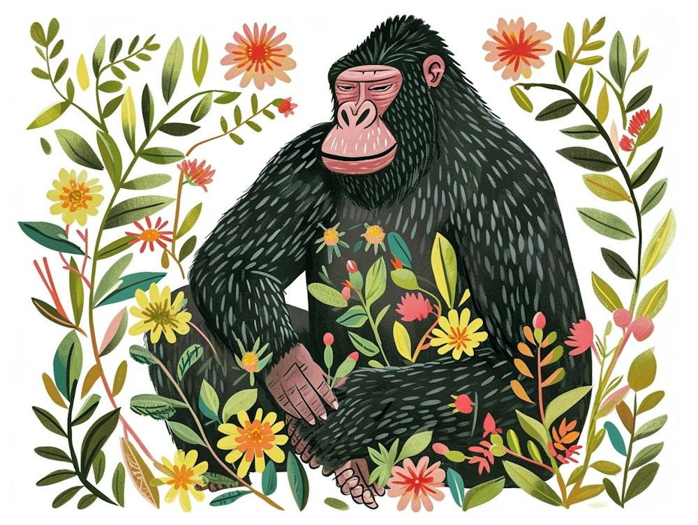 Little Floral Gorilla 4