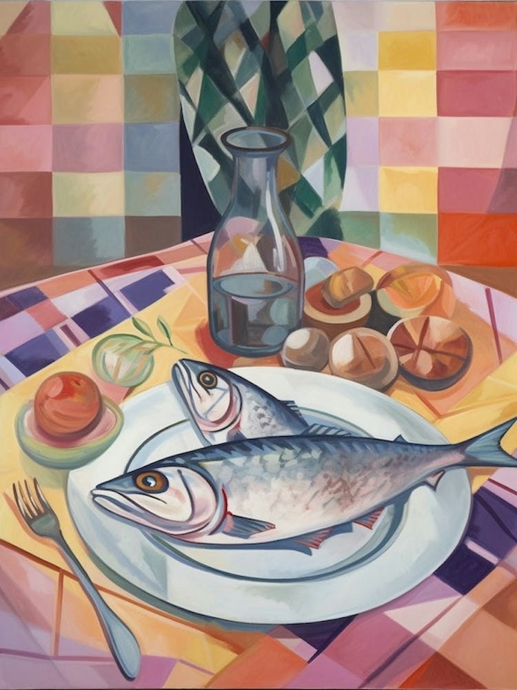 Tuna Still Life Painting