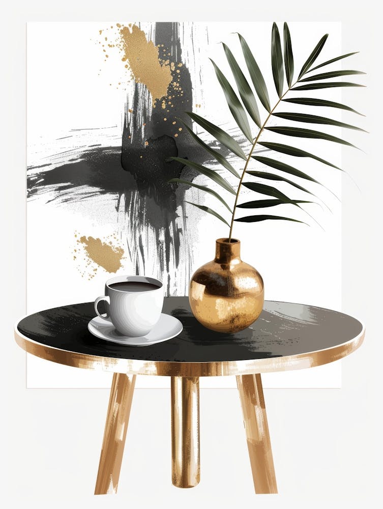 Gold Coffee Table