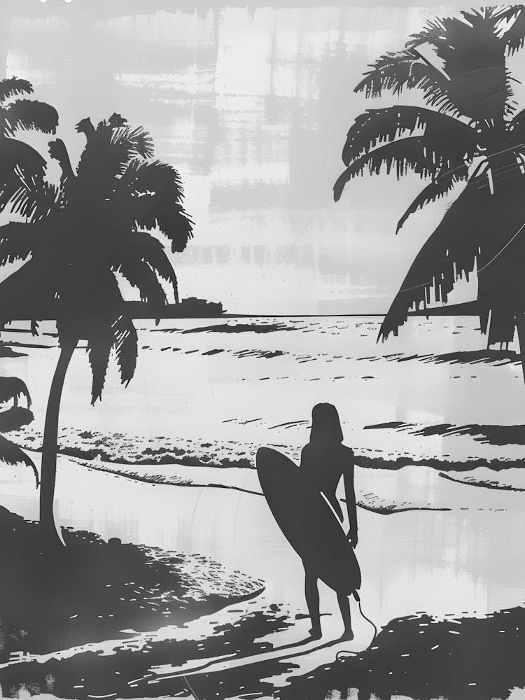 Surfer On The Beach 4