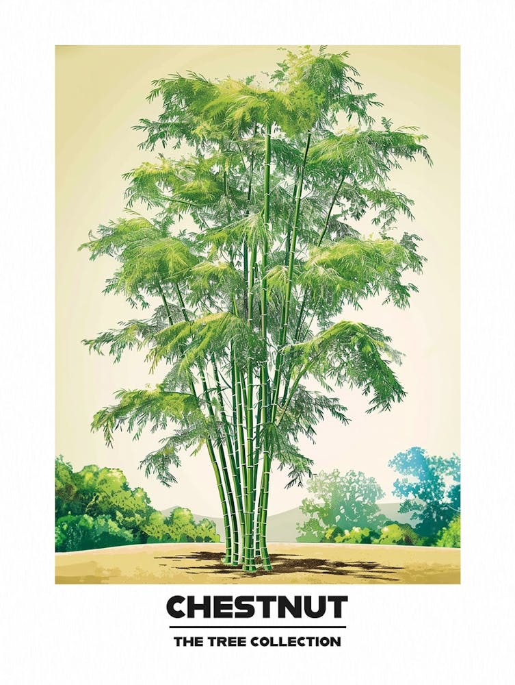 Chestnut Tree Storybook Illustration 1 Poster