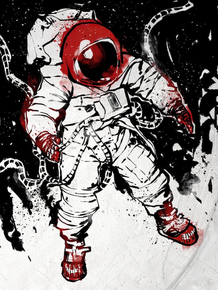 Lost In Darkness Astronaut