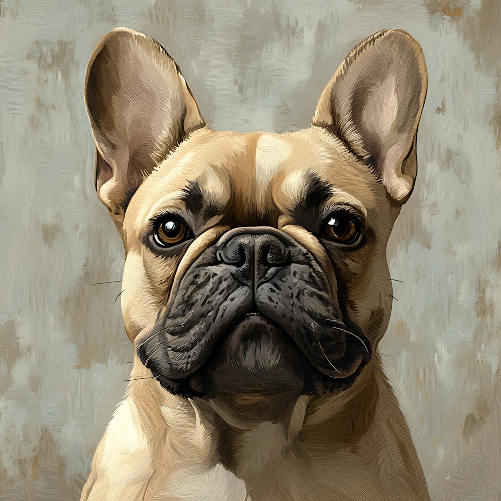 French Bulldog Calm Oil Painting 6