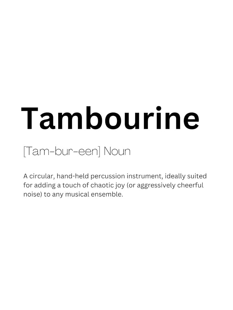 Tambourine Definition Meaning