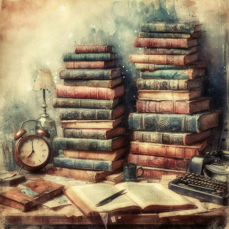 Old Books On A Desk