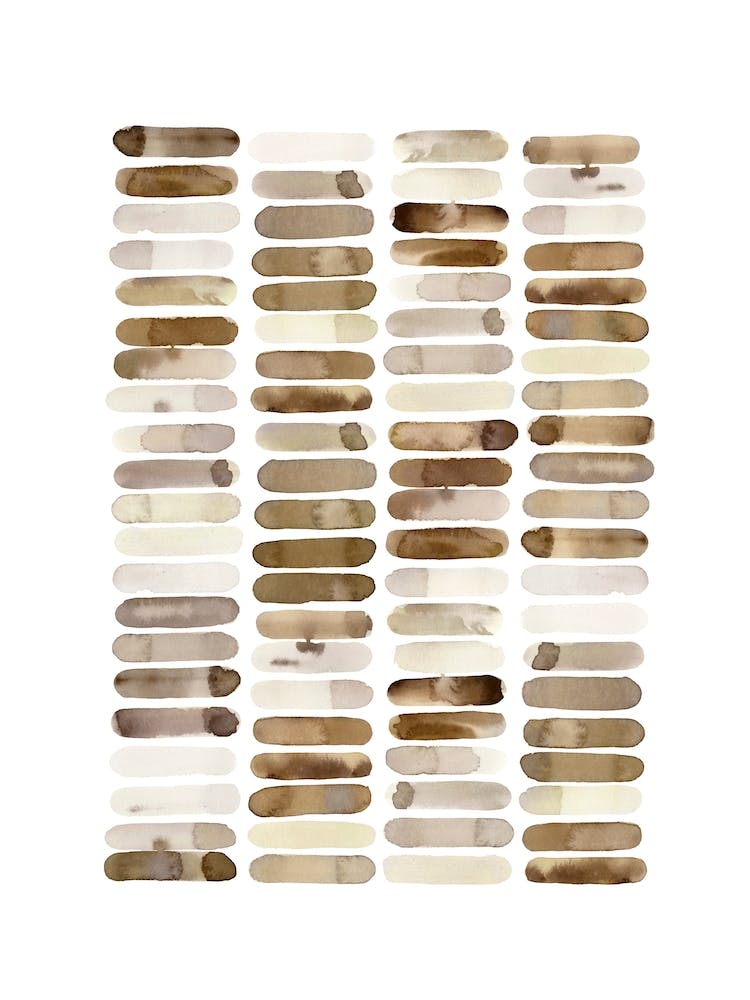 Beige Geometrische Kunst