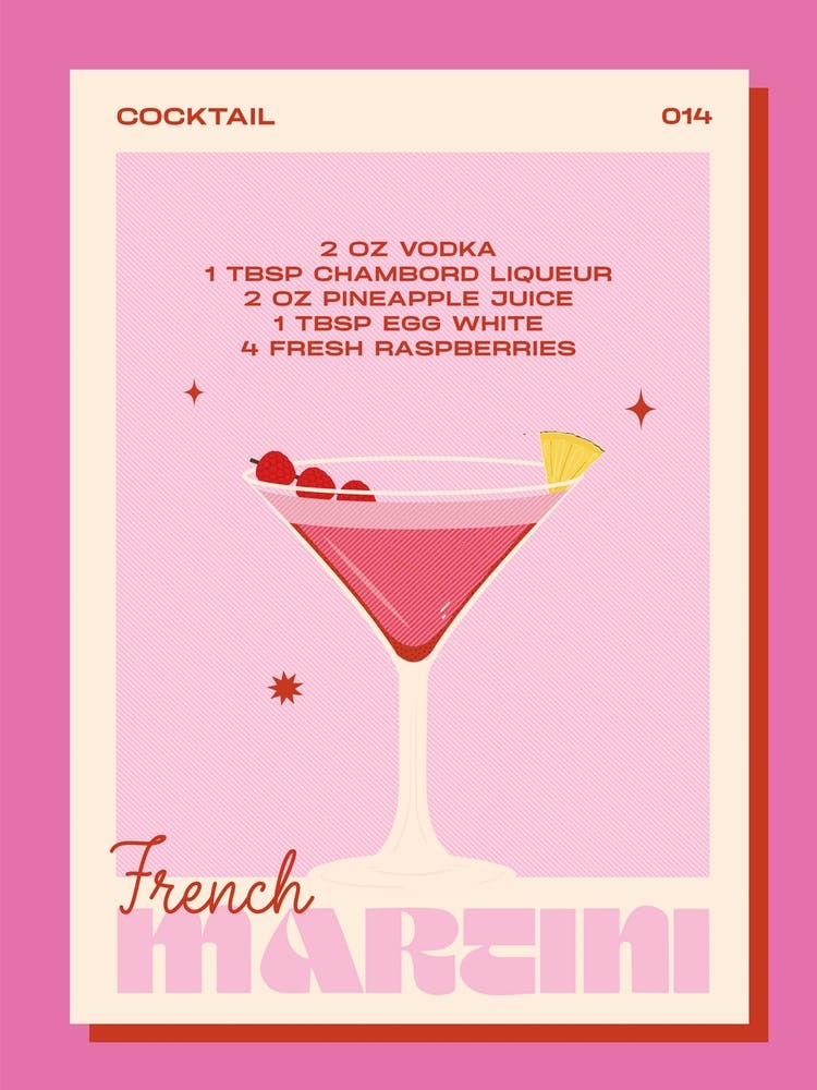 French Martini Cocktail