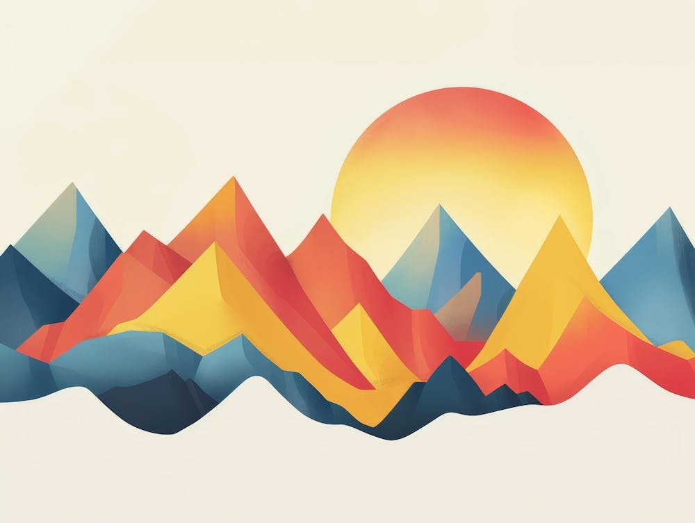 Abstract Mountains 3