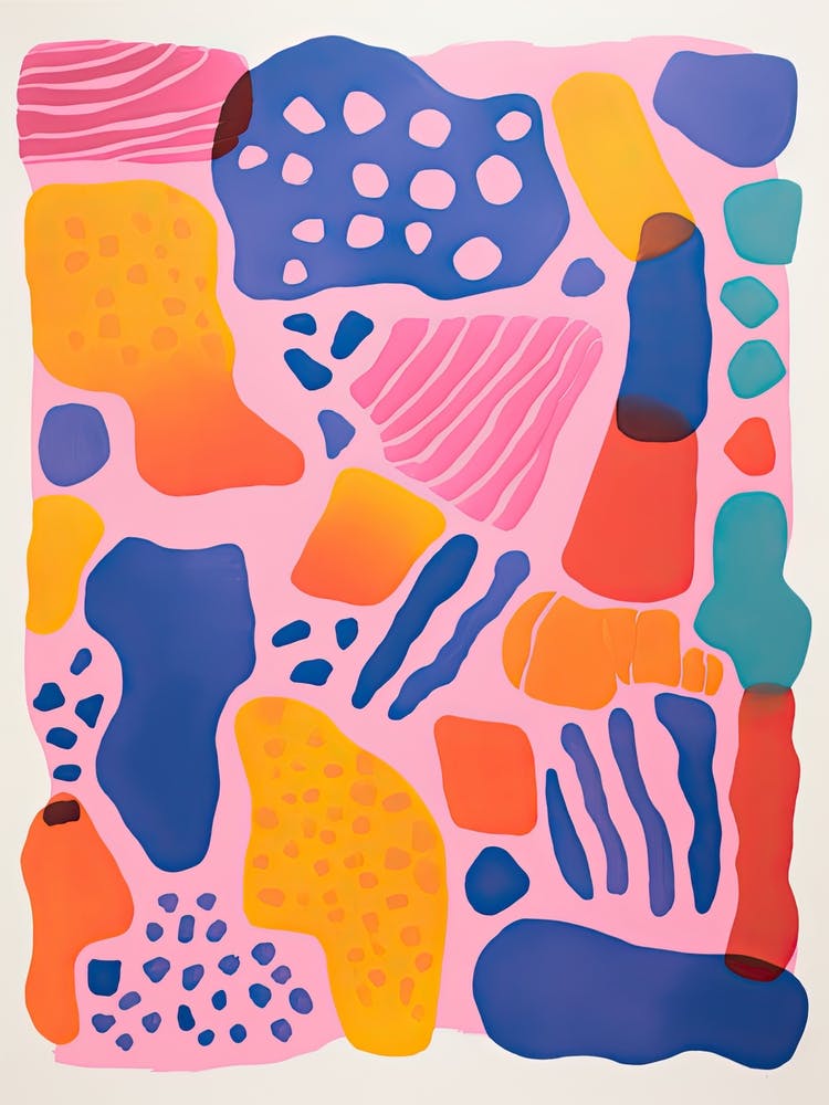 Huntington Library Art Museum Botanical Gardens Abstract Riso Style 4