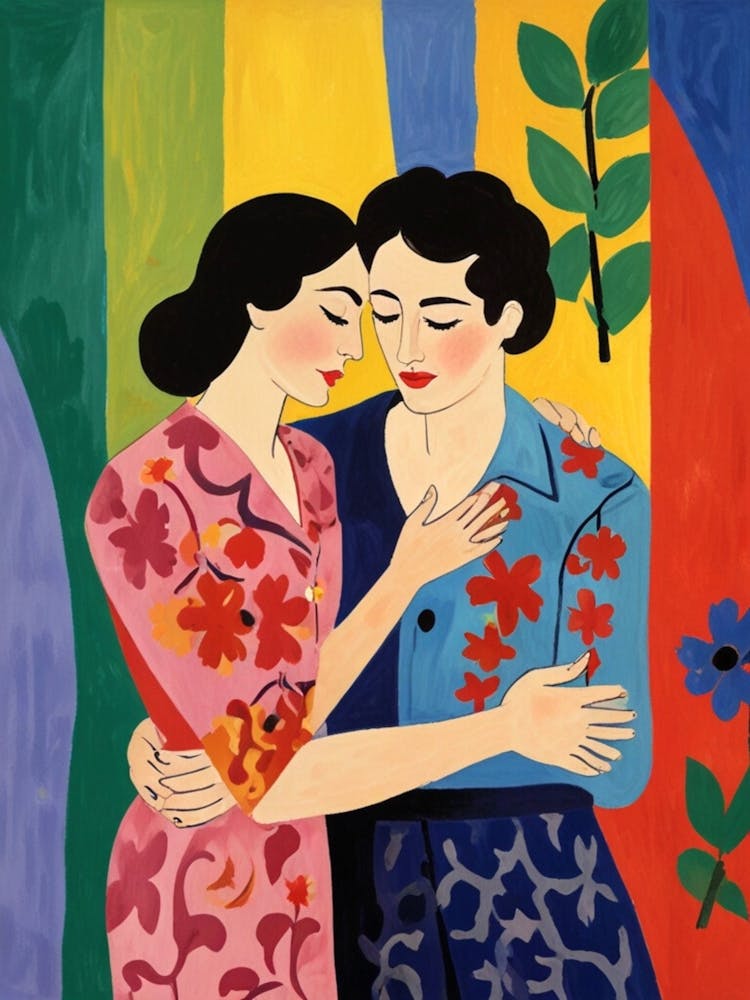 Two Women Hugging 2