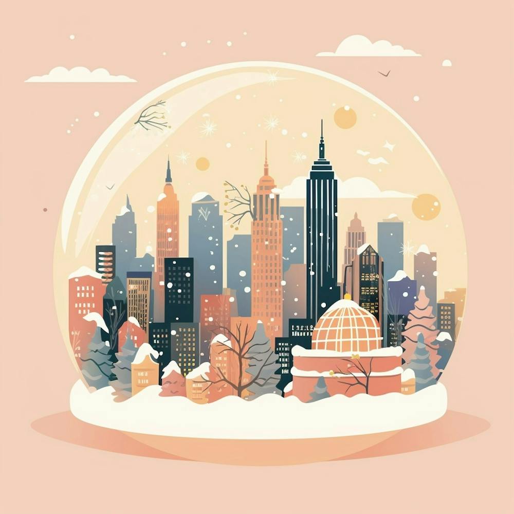 New York City Usa 4 Snowglobe