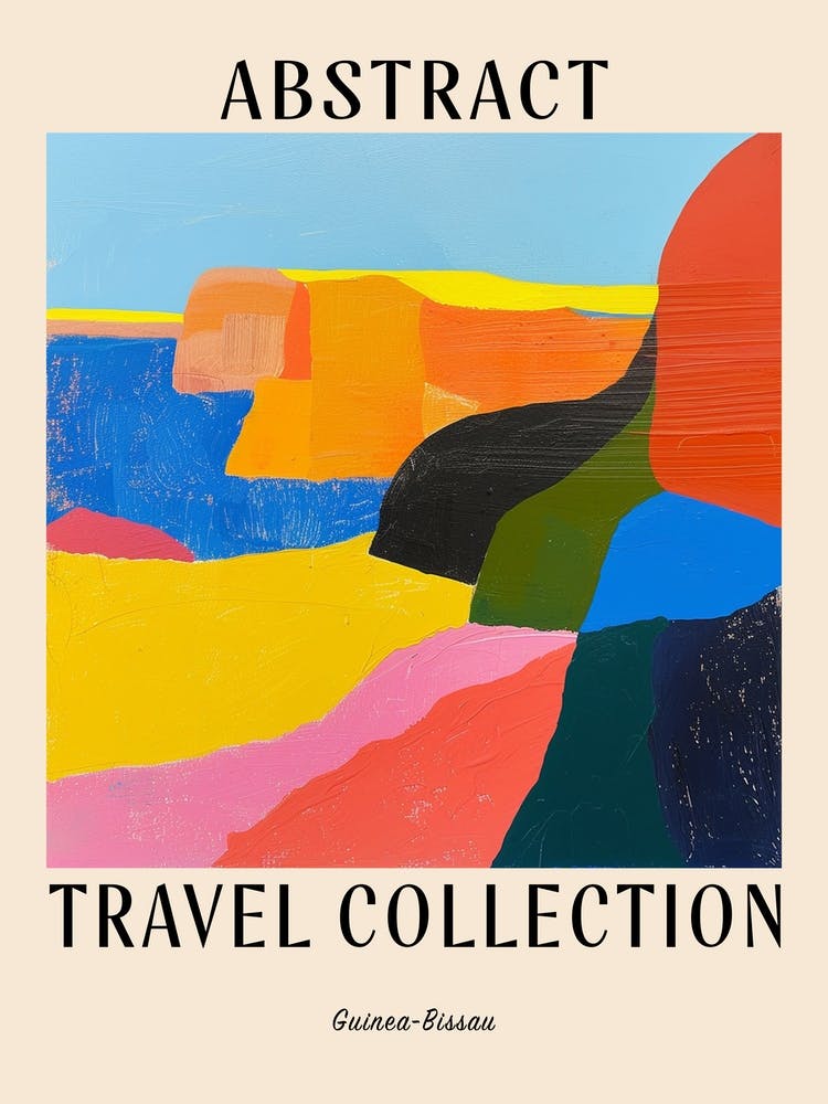 Abstract Travel Collection Poster Guinea Bissau 2