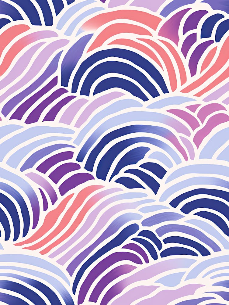 Seamless Pattern With Wild Waves