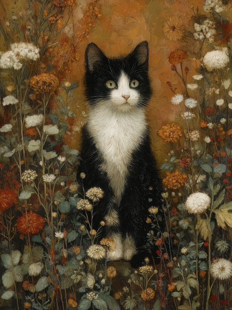Cat In The Meadow 1