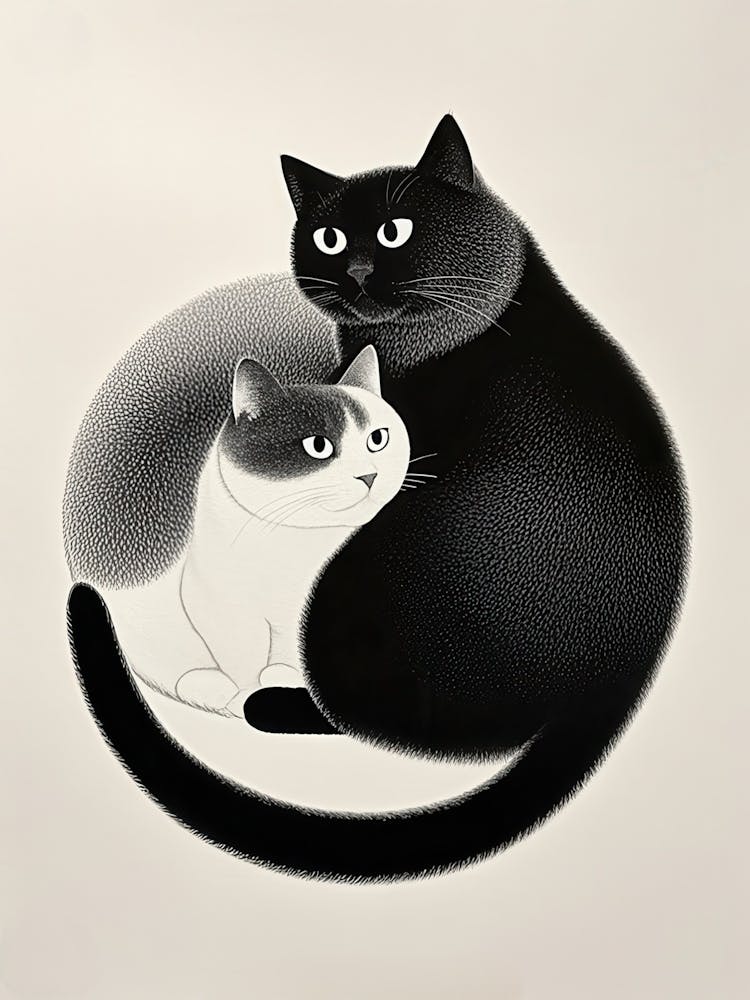 Yin Yang Cats