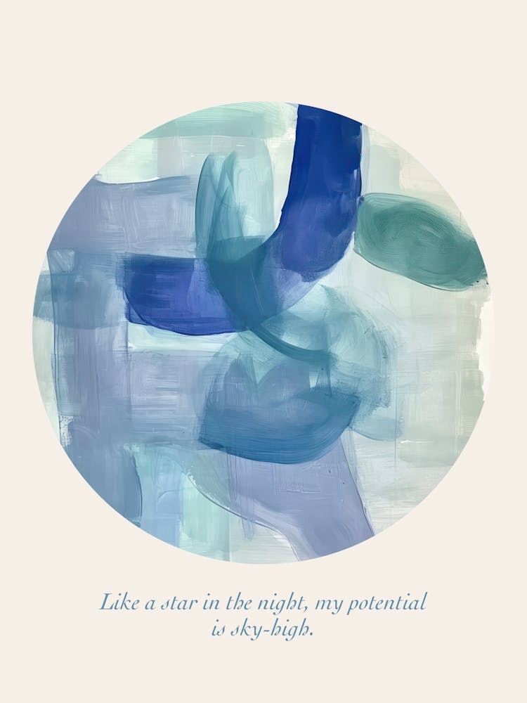 Affirmations Like A Star In The Night, My Potential Is Sky High