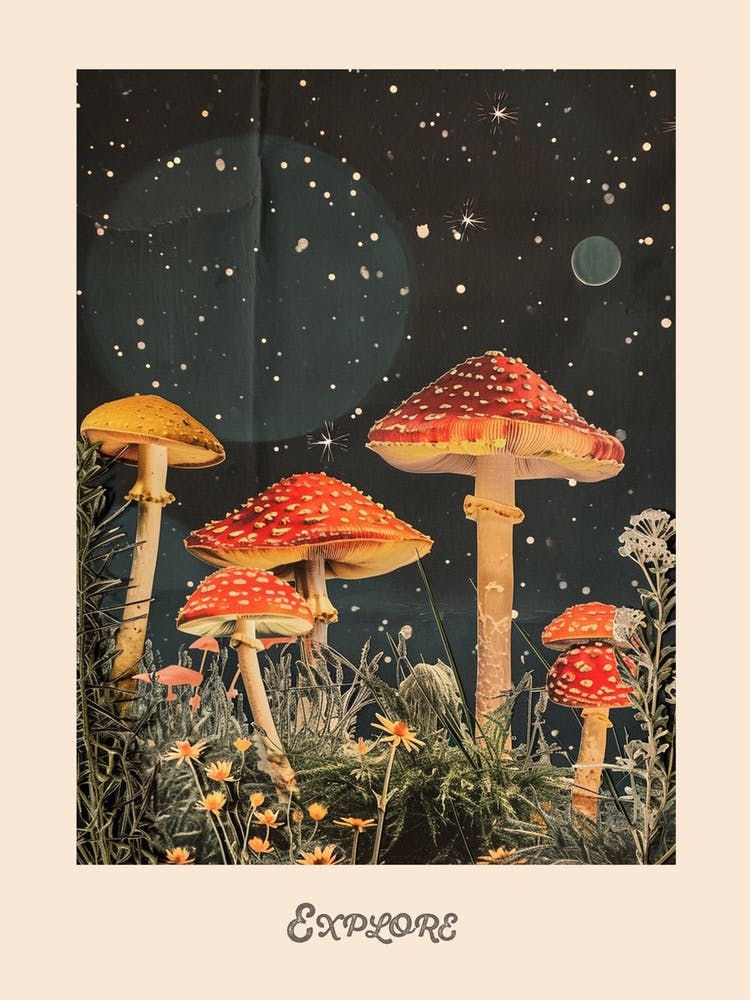 Explore Mushroom Poster 3
